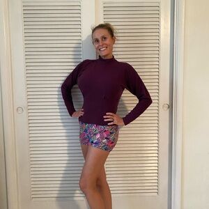 Women's Purple Long Sleeve Top